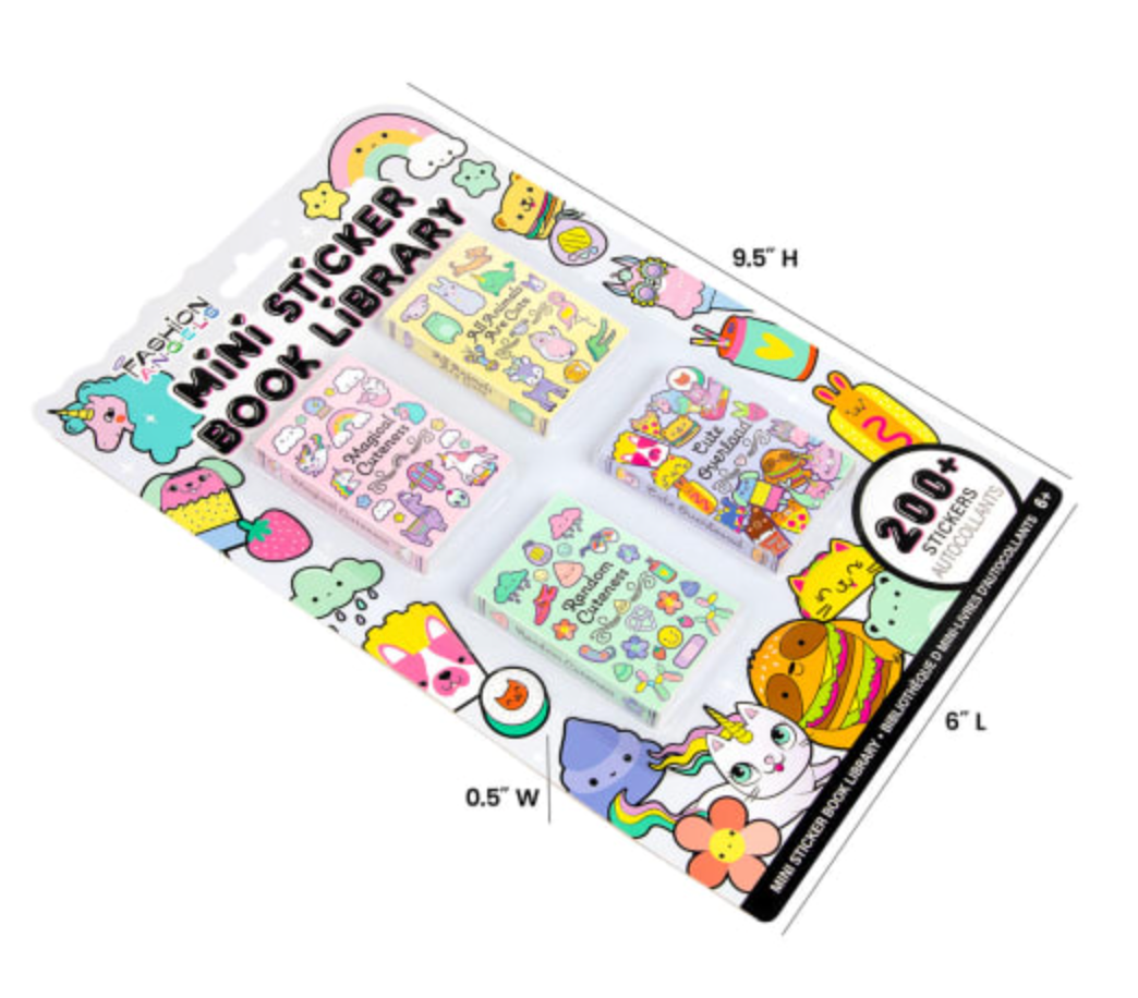 Mini Sticker Book Library