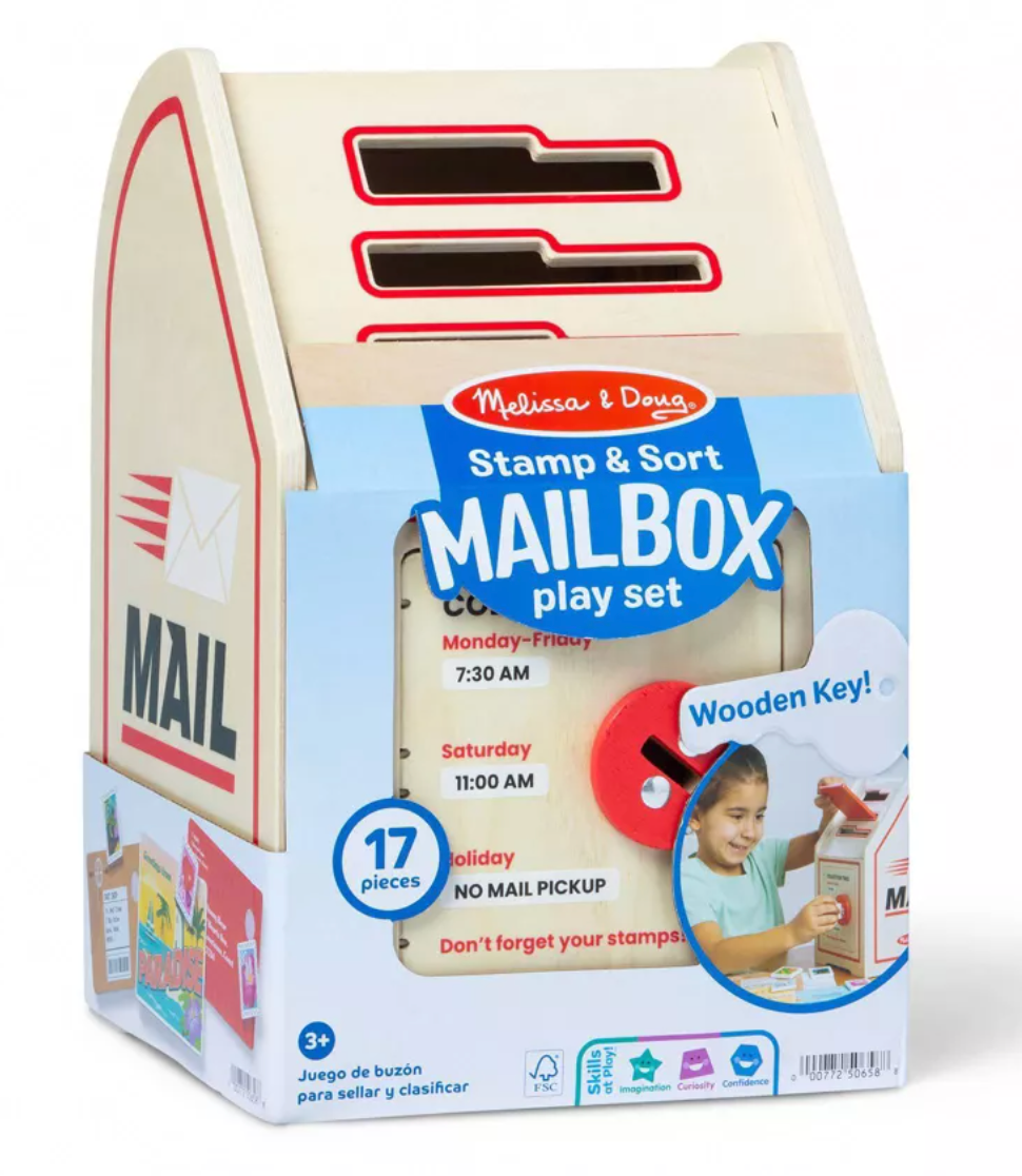 Stamp and Sort Mailbox Play Set