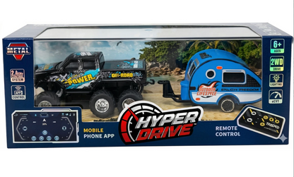 Mini RC 6-Wheel Truck & Trailer