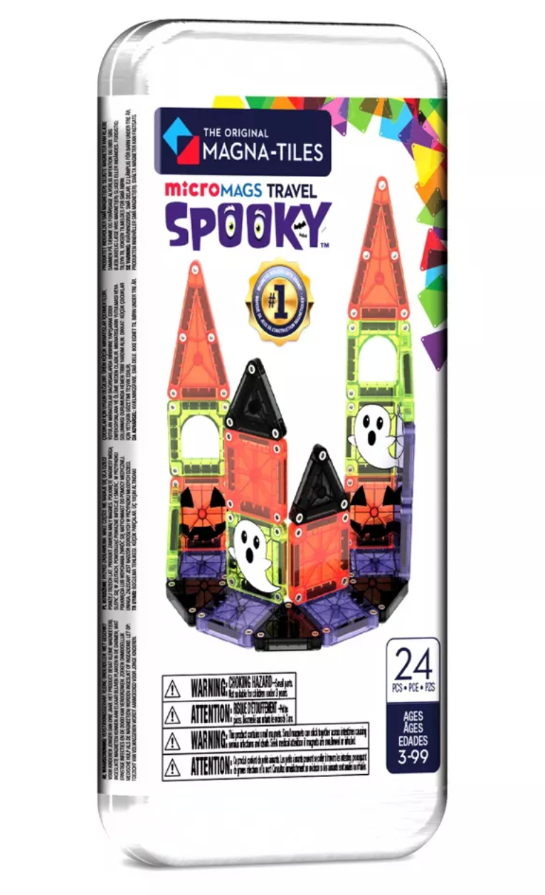 Magna-Tiles MicroMAGS Spooky 24-Piece Travel Set