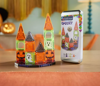 Magna-Tiles MicroMAGS Spooky 24-Piece Travel Set