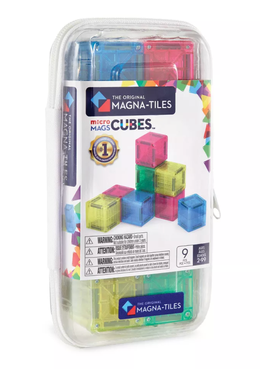 Magna-Tiles MicroMAGS Cubes 9-Piece Set