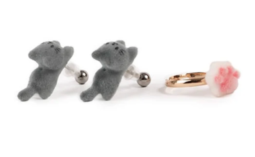 Boutique Tiny Paws Treasure Earring & Ring Set Assortment