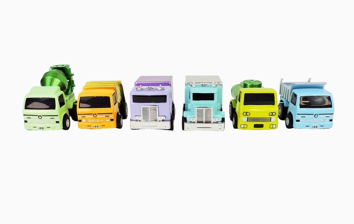 Diecast Pullback Metallic Truck Assortment