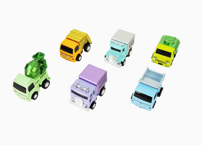 Diecast Pullback Metallic Truck Assortment