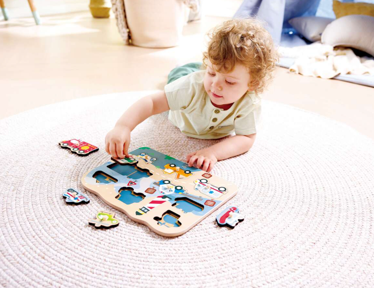 Emergency Vehicles Peg Puzzle