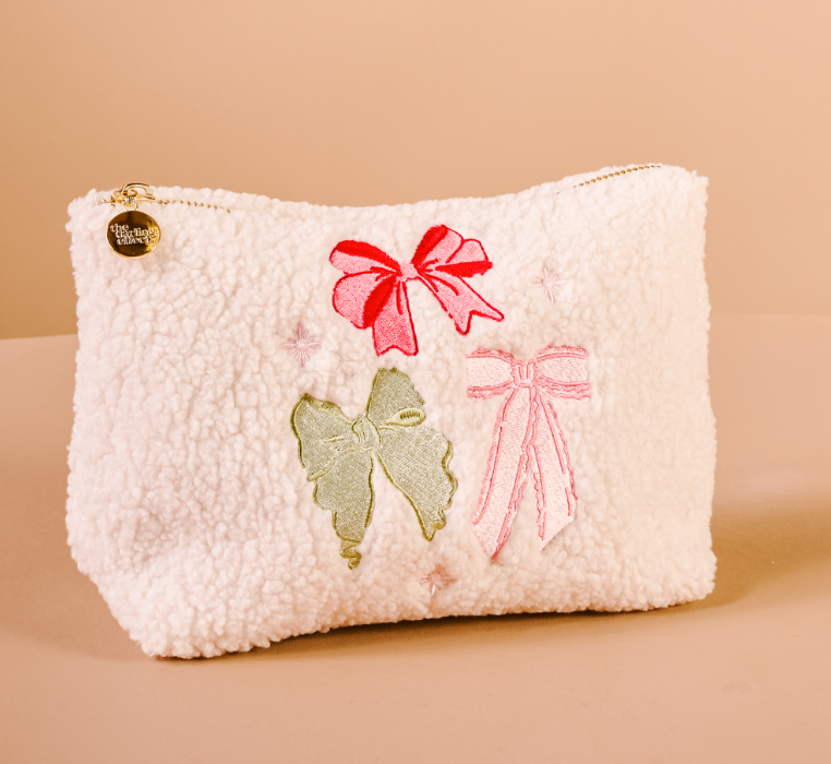 Holiday Teddy Pouch