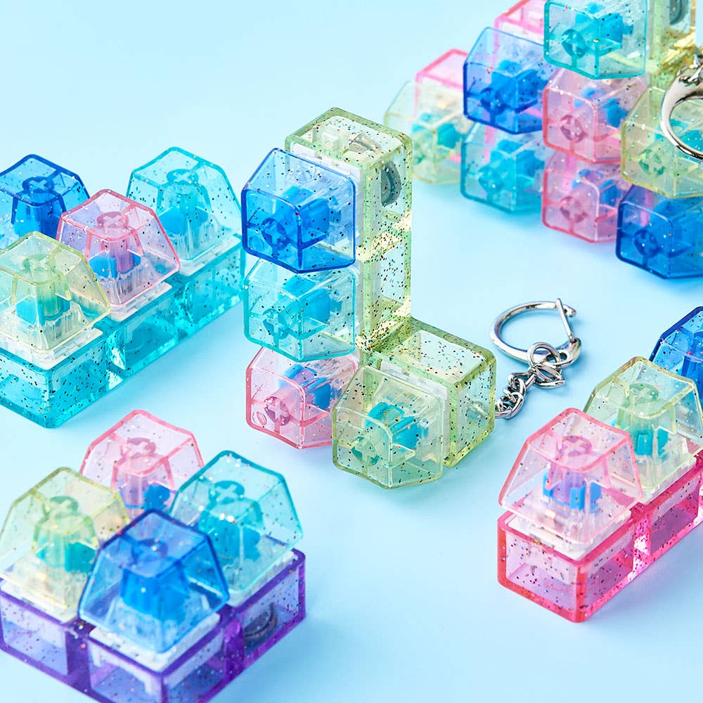 Pastel LED Tetris Clicker Keyboard