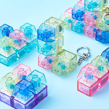 Pastel LED Tetris Clicker Keyboard