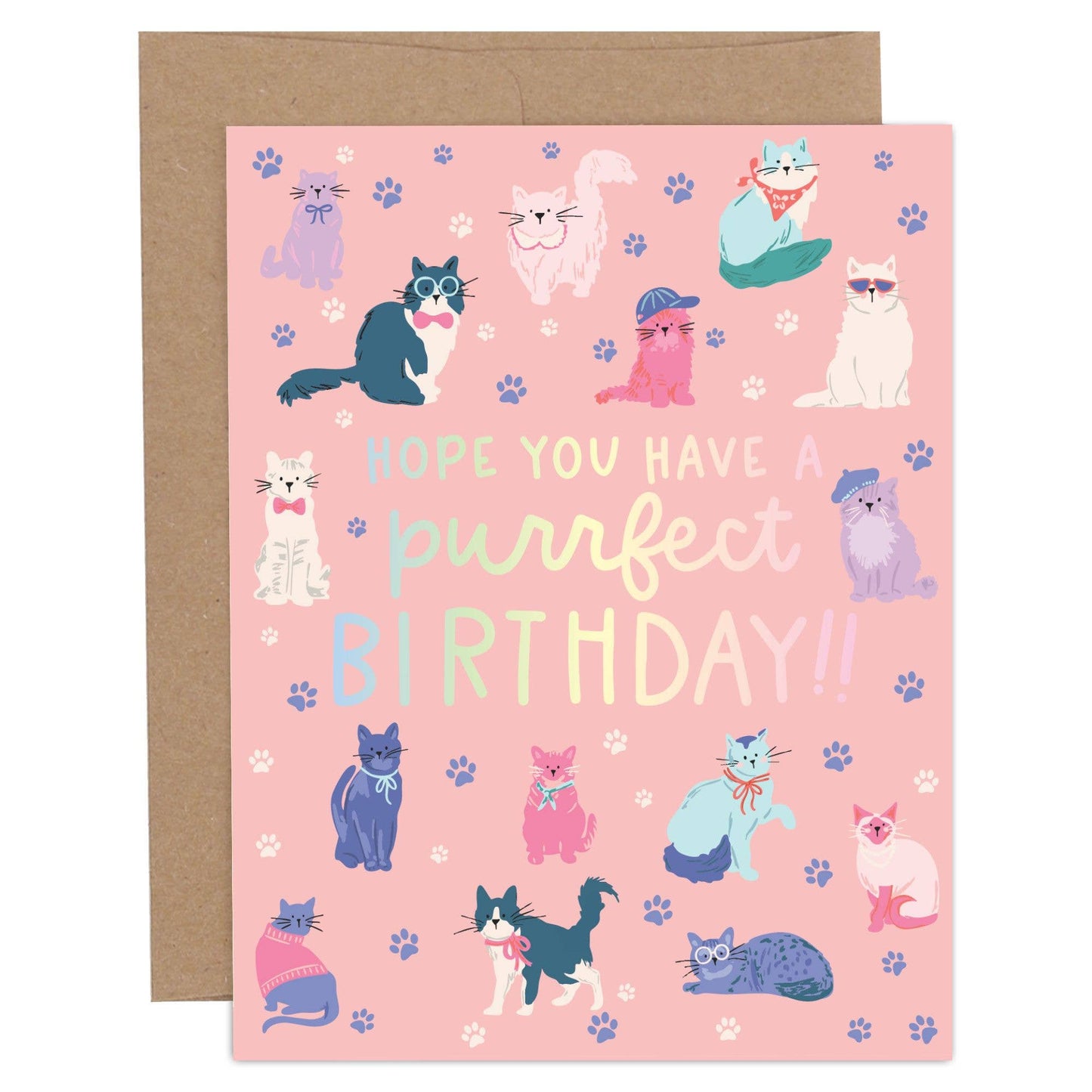 Hope You Have a Purrfect Birthday Cool Cats Greeting Card