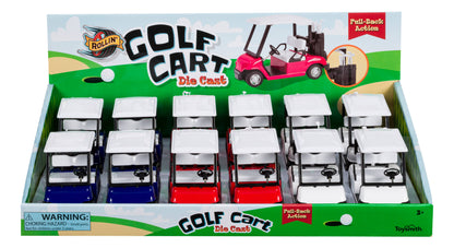 Diecast Rollin' Pull-Back Golf Cart