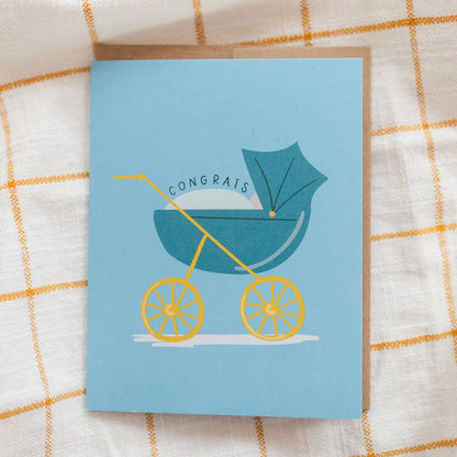 Baby Carriage Greeting Card