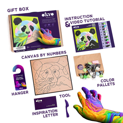 OKTO Clay-by-Numbers Kit – Panda