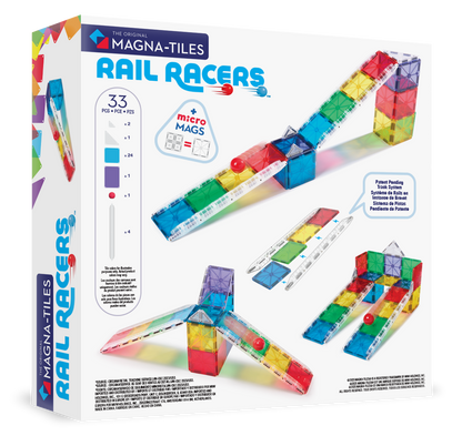 Magna-Tiles Rail Racers 33-Piece Set