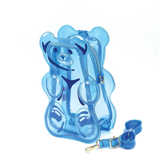 Jelly Handbag Gummy Bear - Blue