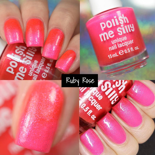 Ruby Rose - Neon Thermal Nail Polish