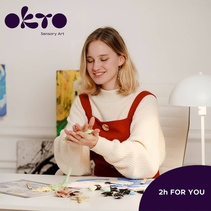 OKTO Sensory Art 3D Painting - Koi Carps
