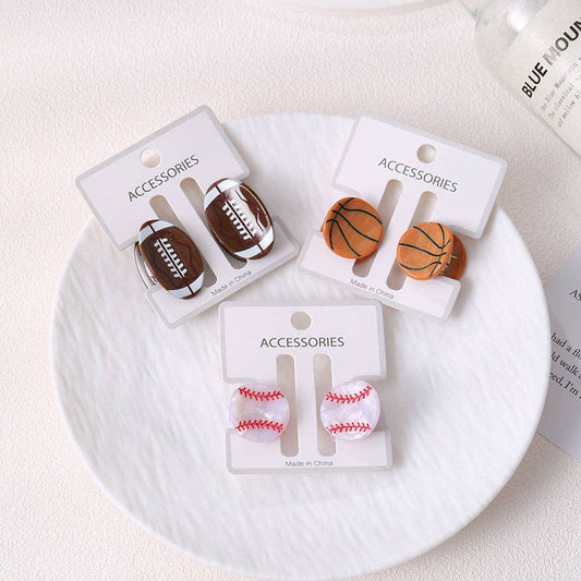 Mini Hair Clips set - Football