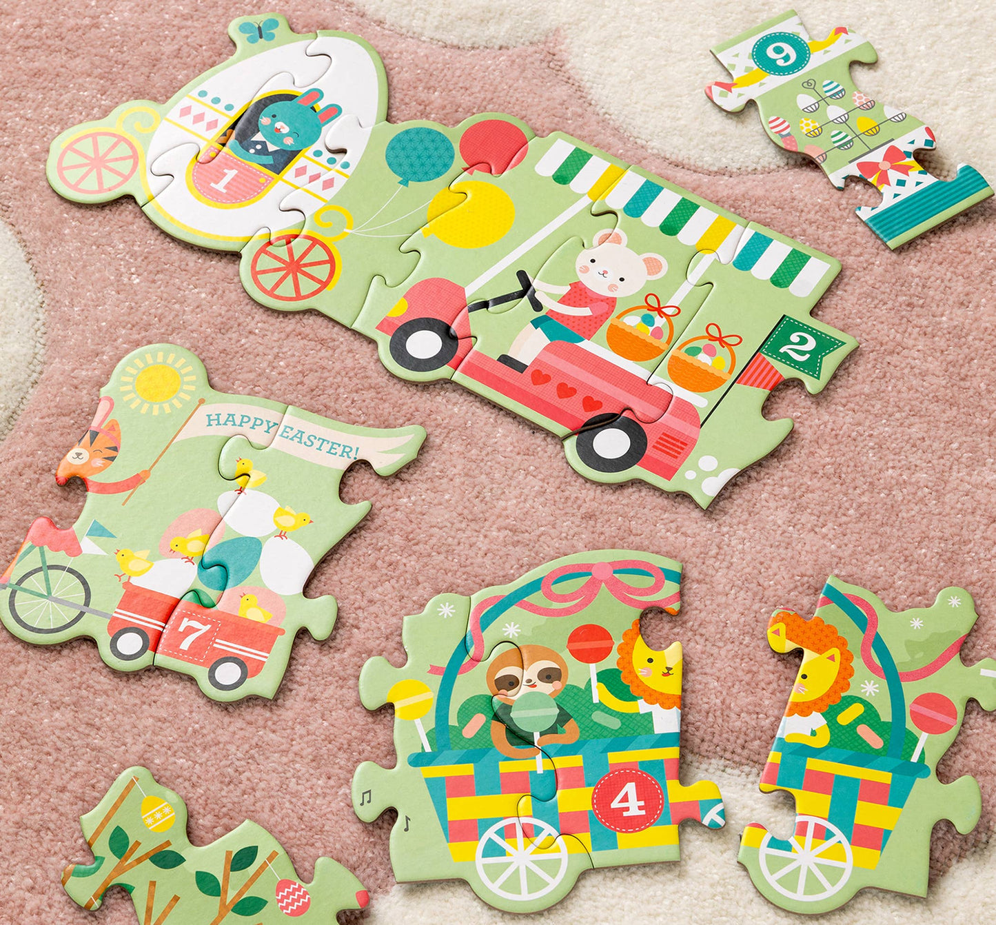 Easter Parade Shaped Floor Puzzle