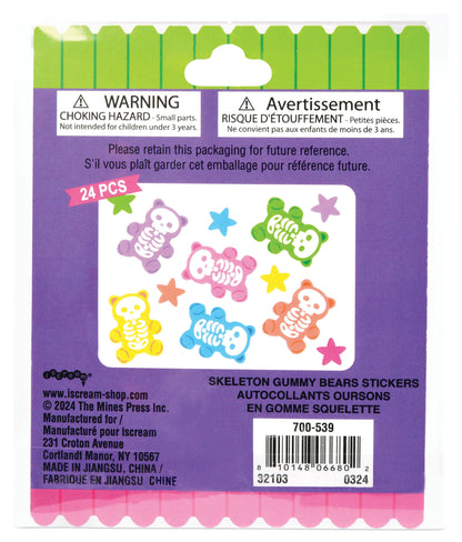 Skeleton Gummy Bears Stickers