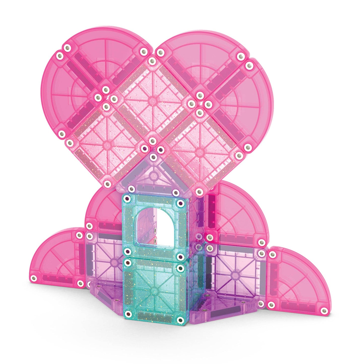 Magna-Tiles MicroMAGS Heart to Heart 26 Piece Travel Set