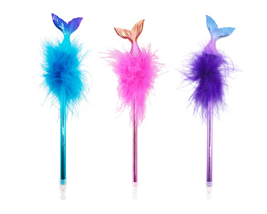 Feather Boa Mermaid Tail Pen
