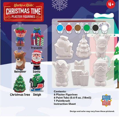 Christmas Time - Plaster Figurine Paint Set