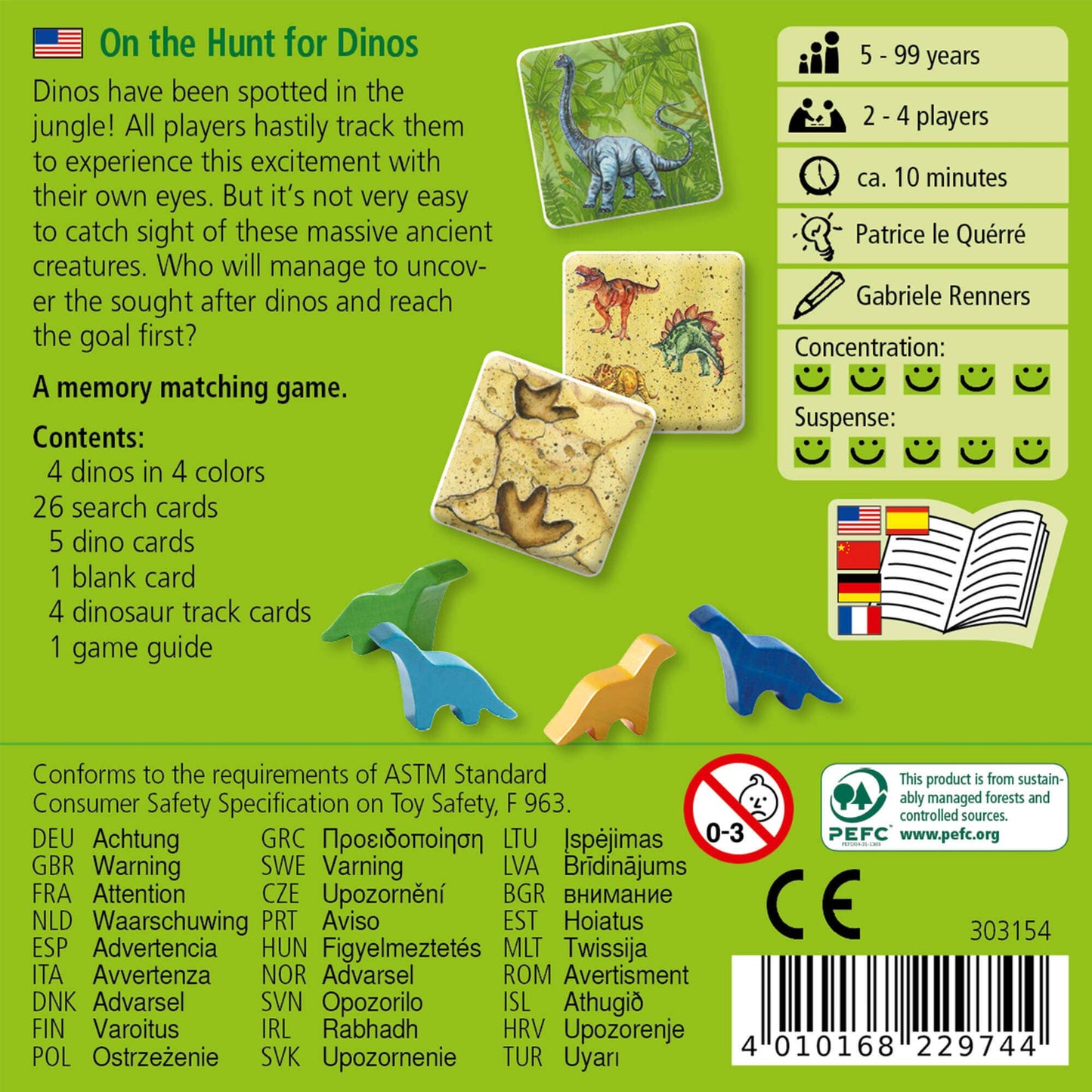 On the Hunt for Dinos Card Game