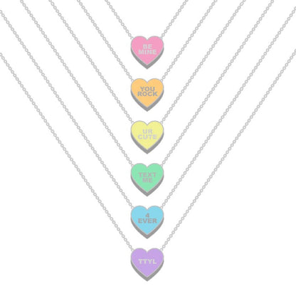 Be Mine Conversation Valentines Necklace