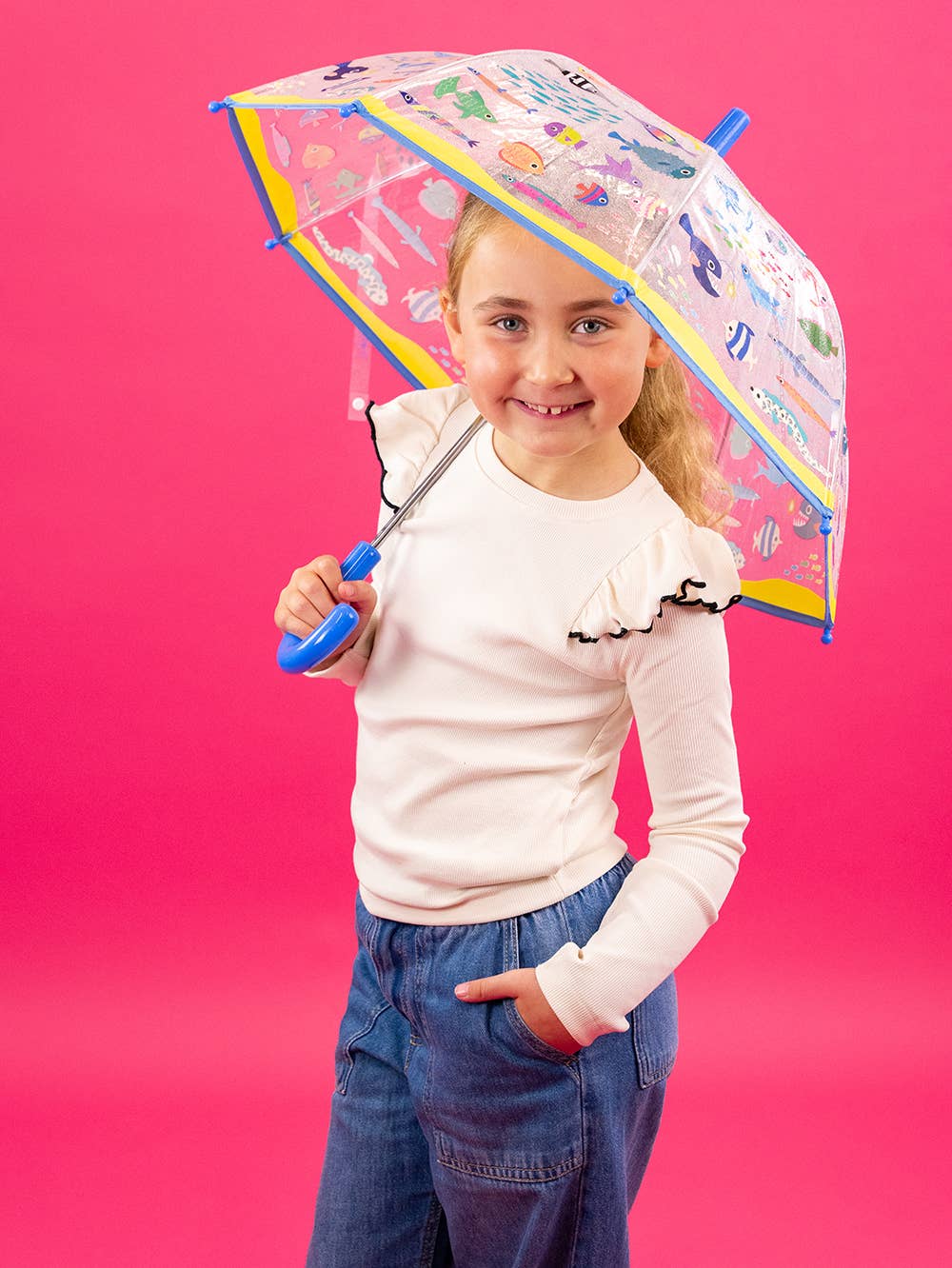 Ocean Transparent Colour Changing Umbrella