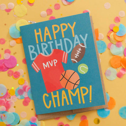 Happy Birthday Champ Greeting Card