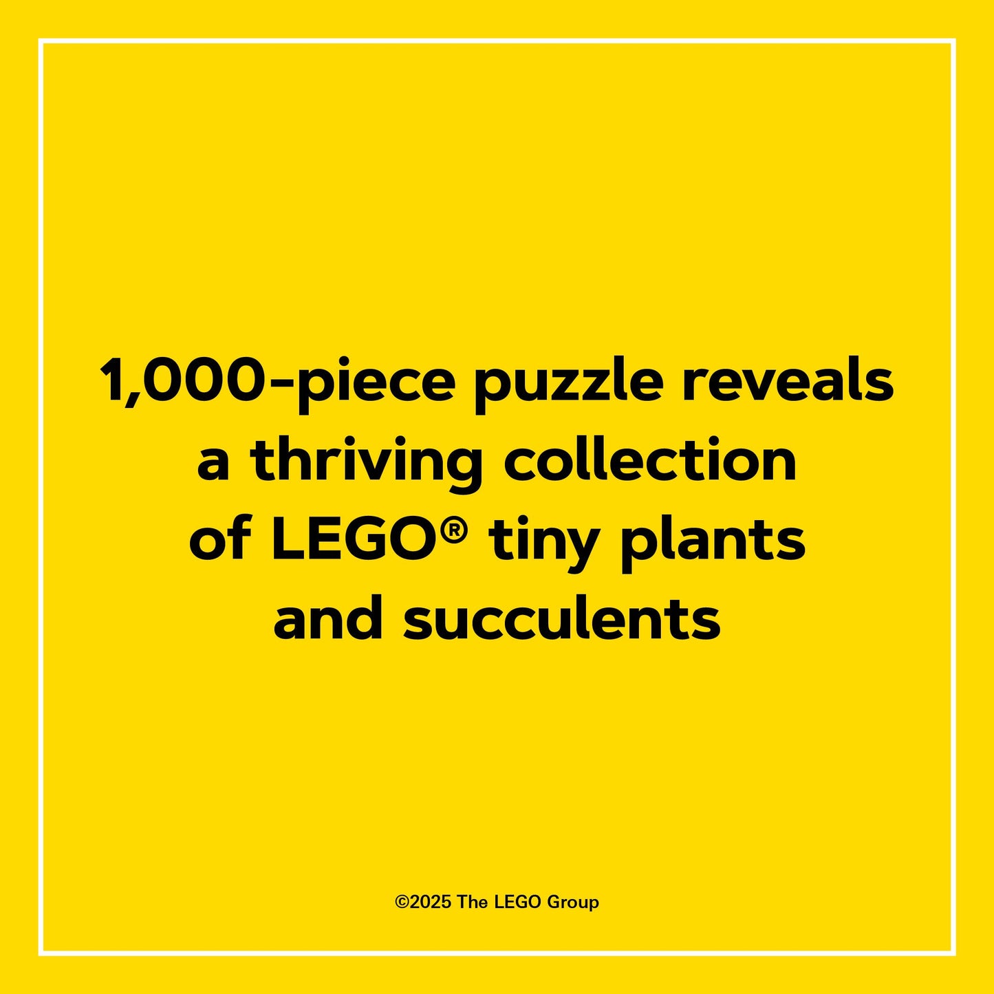 LEGO Tiny Garden 1000-Piece Puzzle