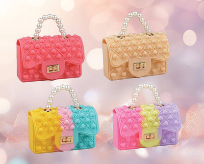 Fidget Pearl Handbag - Cotton Candy
